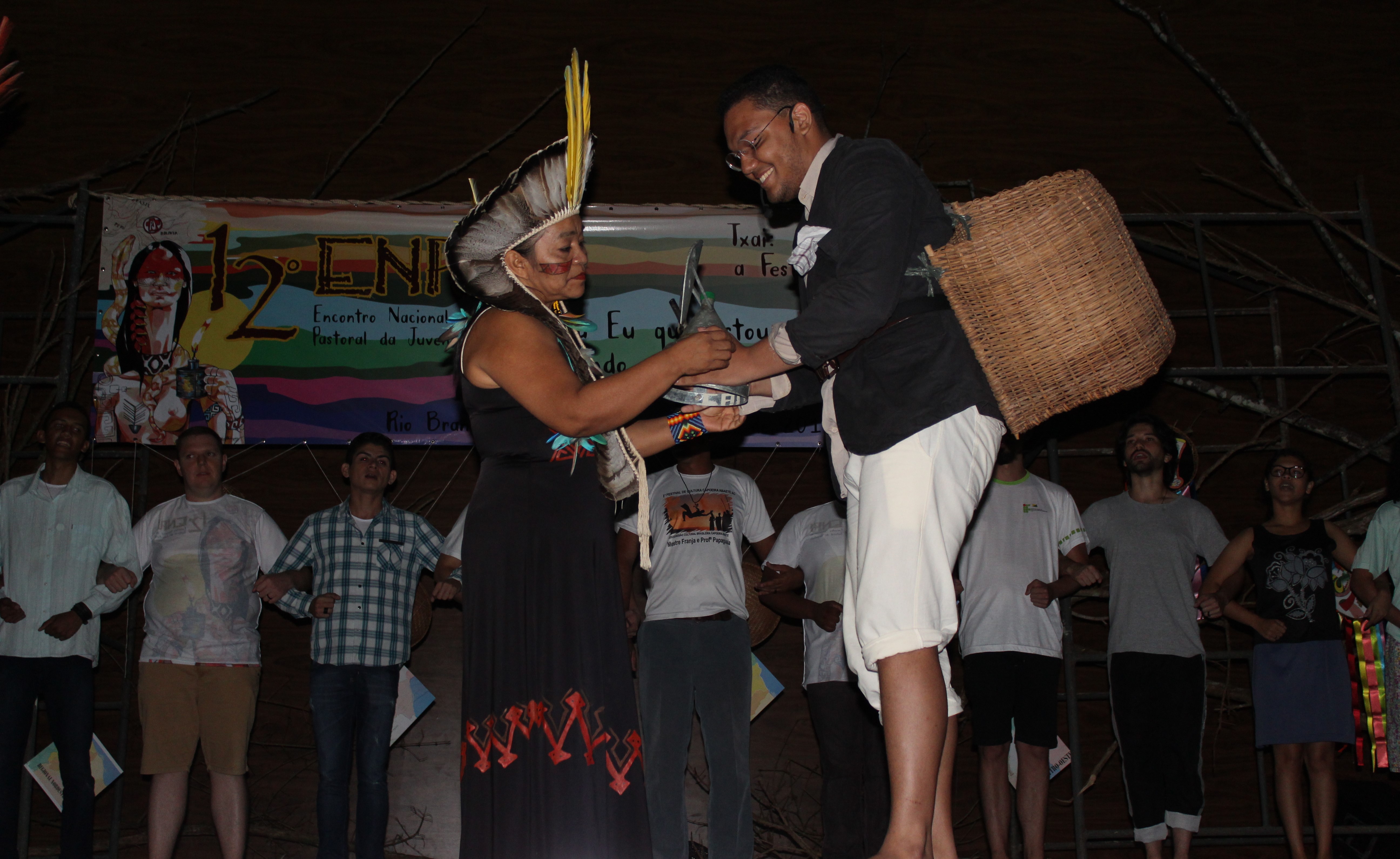  Mística de Samaria e povos tradicionais marcam a abertura do 12º ENPJ
